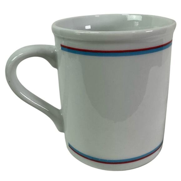 3/$20 Carolyn Lary Papel Made in Japan Blue Cat White 8 Oz Ceramic Coffee Mug - Picture 3 of 7